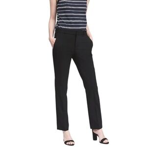 BANANA REPUBLIC Ryan Slim Straight-Fit Washable Bi-Stretch Pants Black Pockets 8